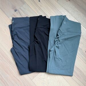 Tom Tiger Women's Active Leggings - Black, Blue Gray, Green Gray